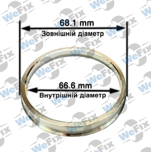Центрувальне кільце 68.1/66.6 (алюміній)